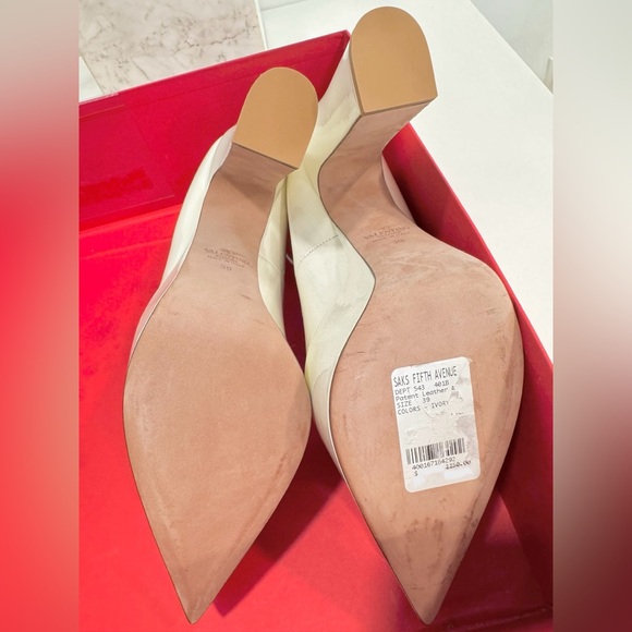 VALENTINO GARAVANI Off-White Tan-Go Platform Heels - Picture 11 of 16